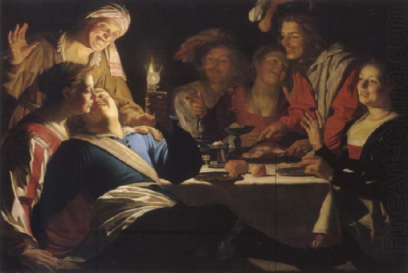 Gerrit van Honthorst Frobliche company china oil painting image
